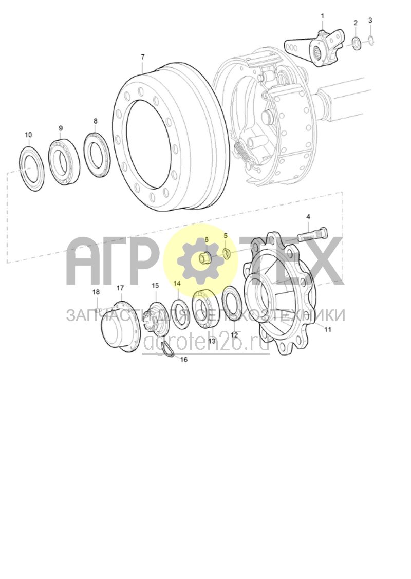 Чертеж  (RUS)Bremsachse LA187 (1) (ETB-021596) 