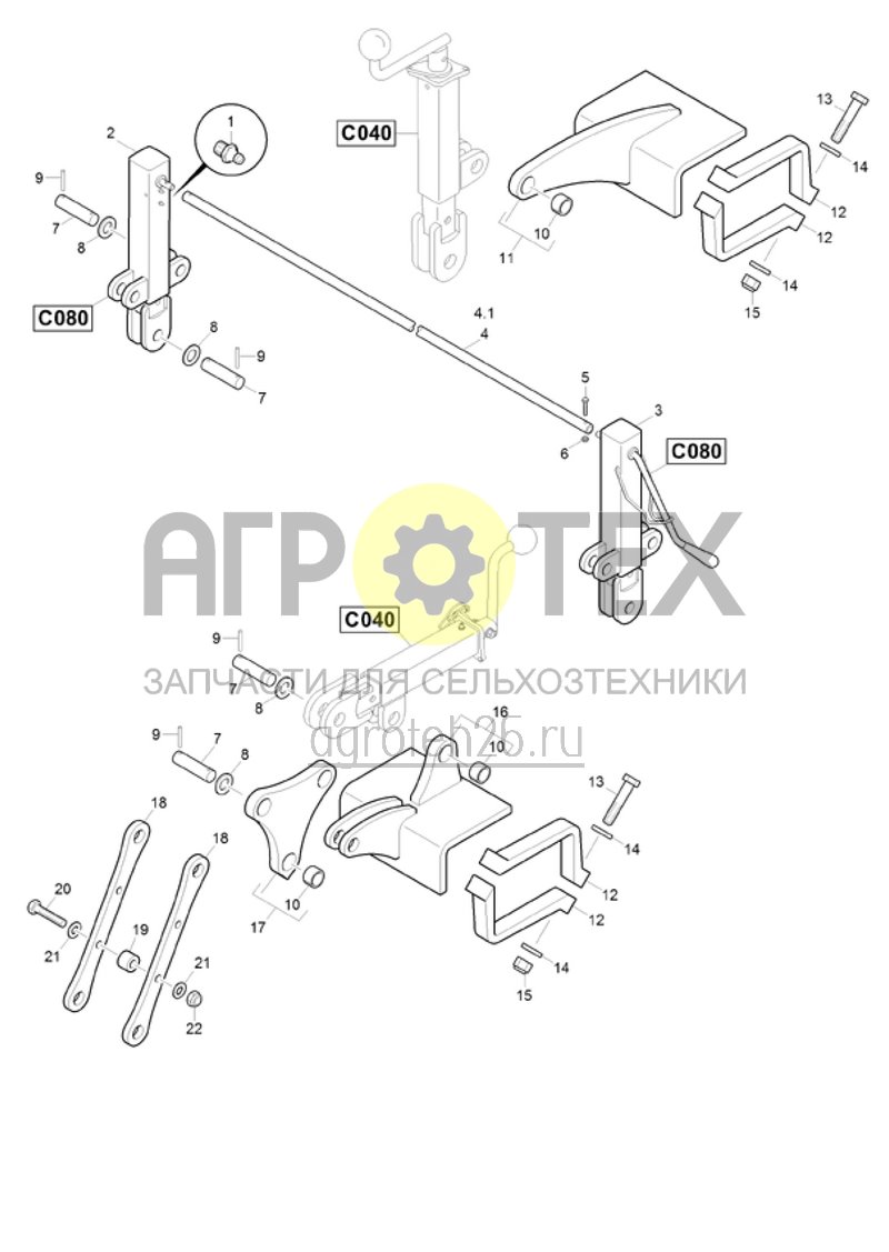 Чертеж  (RUS)mechanische Tiefeneinstellung Crushboard hinten (ETB-021621) 