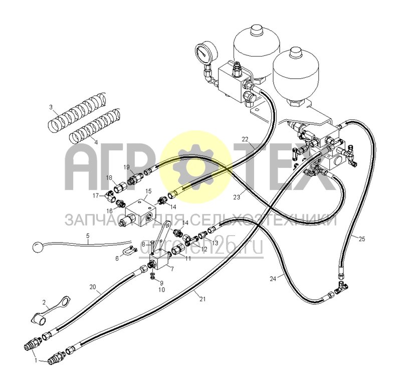 Чертеж  (RUS)Klapphydraulik (1) (ETB-021640) 