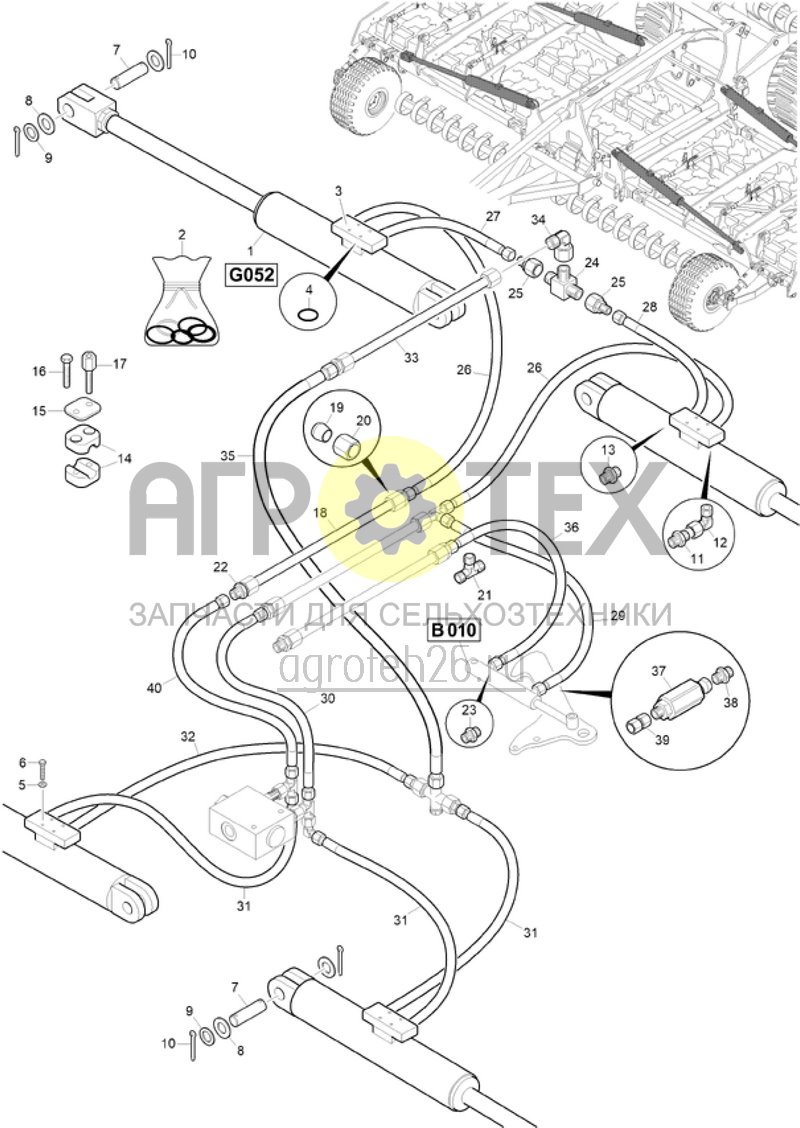  (RUS)Klapphydraulik 7003, 8003-2TX (3) (ETB-021643)  (№35 на схеме)