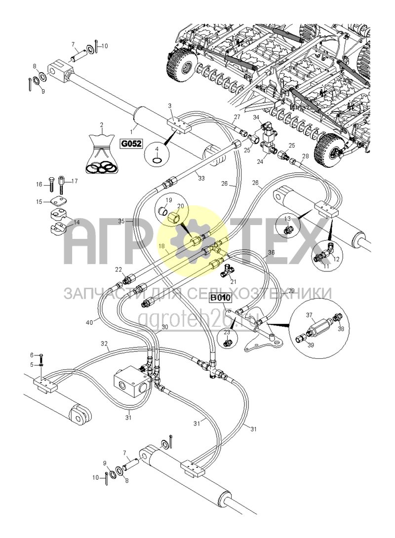  (RUS)Klapphydraulik 7003, 8003-2TX (3) ab 8.2017 (ETB-021644)  (№33 на схеме)