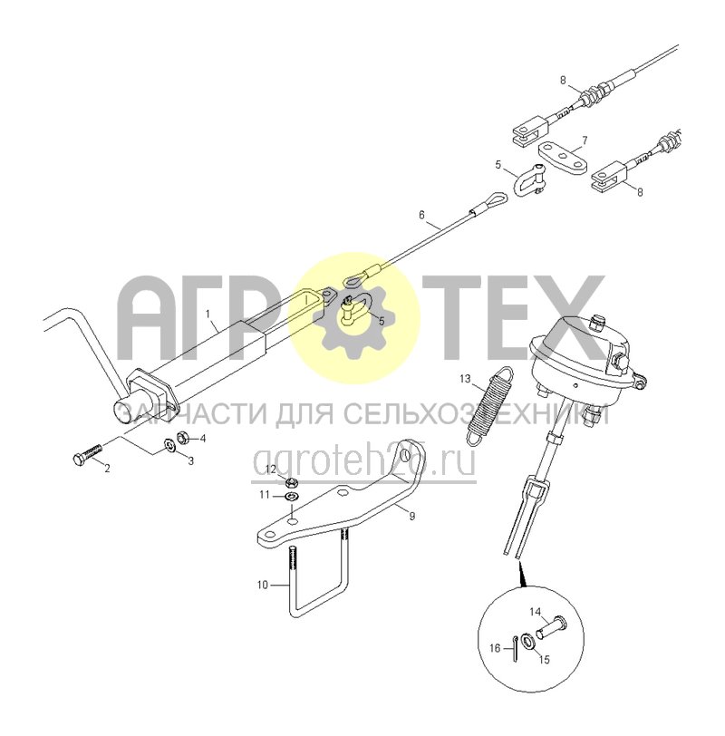 Чертеж  (RUS)Feststellbremse (ETB-021665) 