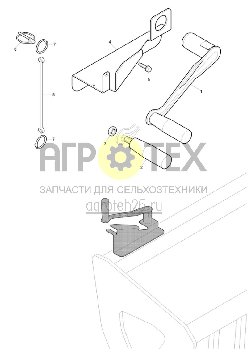 Чертеж  (RUS)Bedienwerkzeuge (ETB-021782) 