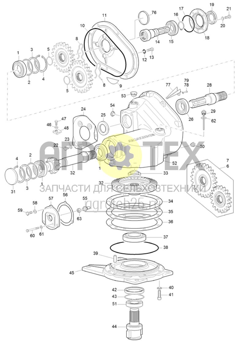 (RUS)Getriebe (ETB-021799)  (№15 на схеме)