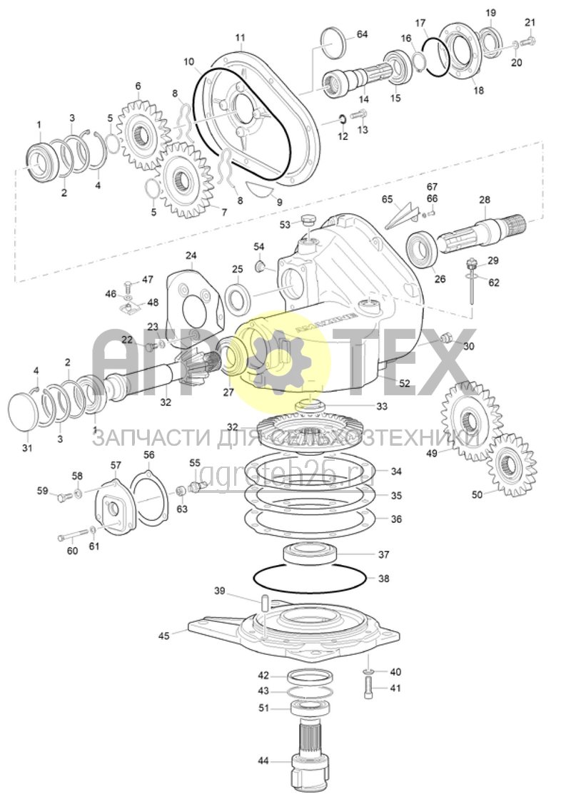 Чертеж  (RUS)Getriebe KG 3501 (ETB-021800) 