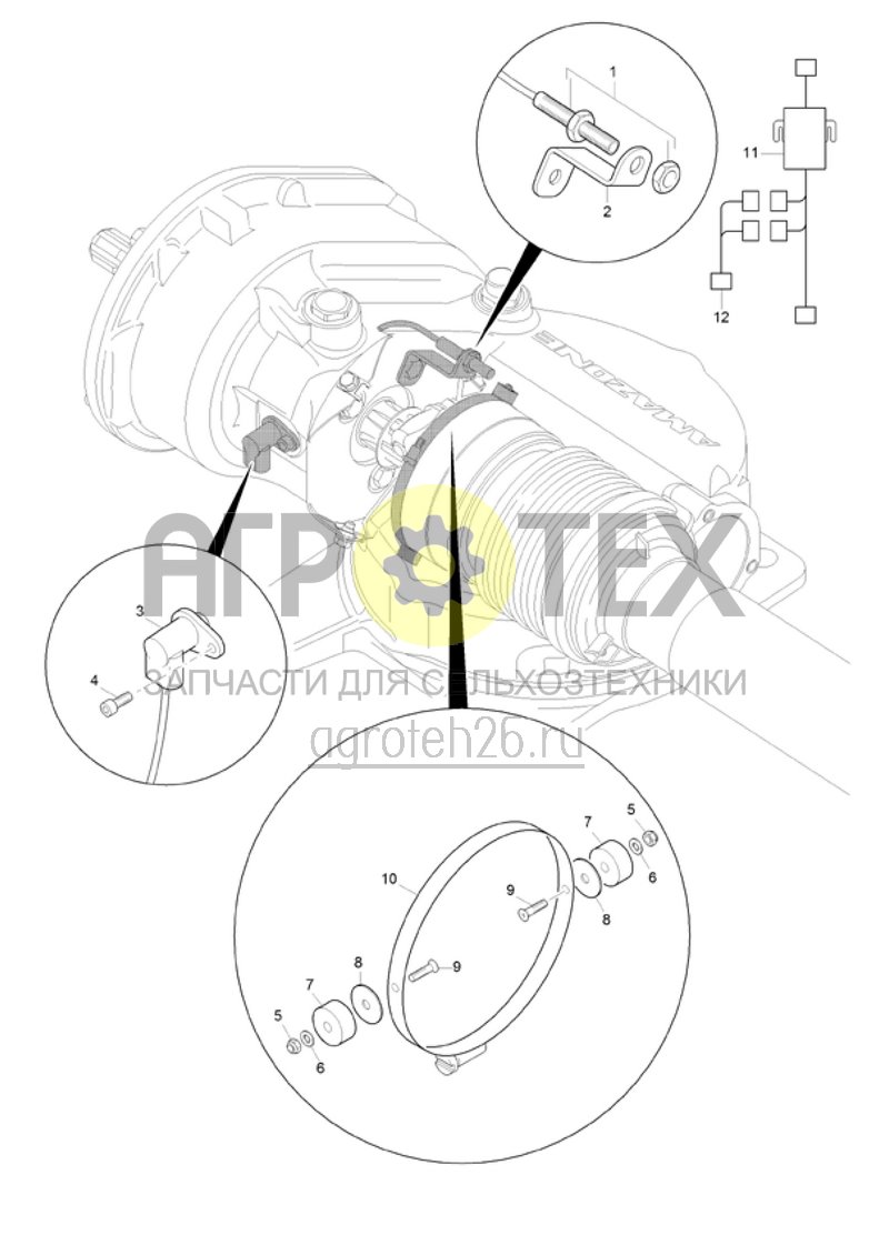 Чертеж  (RUS)Elektr. Ueberwachung GW Bondioli &amp; Pavesi (ETB-021803) 