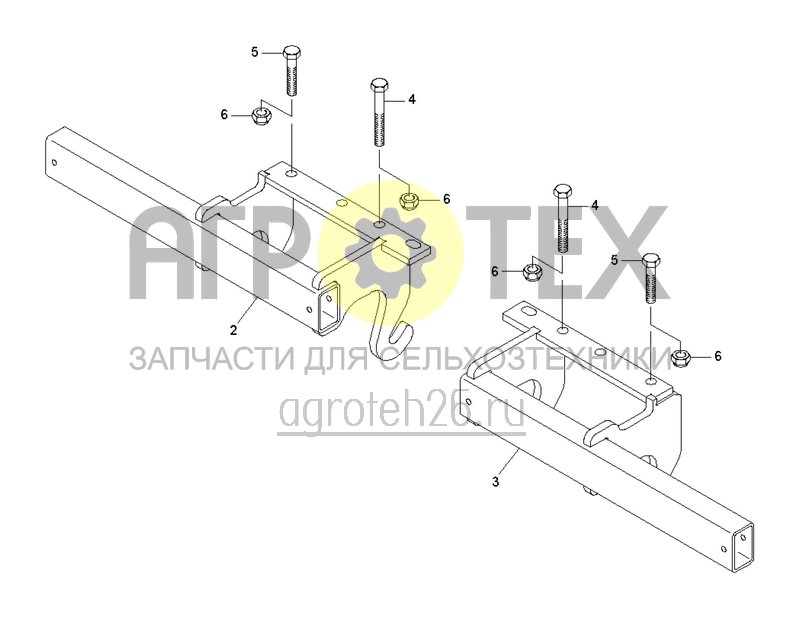 Чертеж  (RUS)Anbaurahmen f?r Radspurlockerer (ETB-021820) 