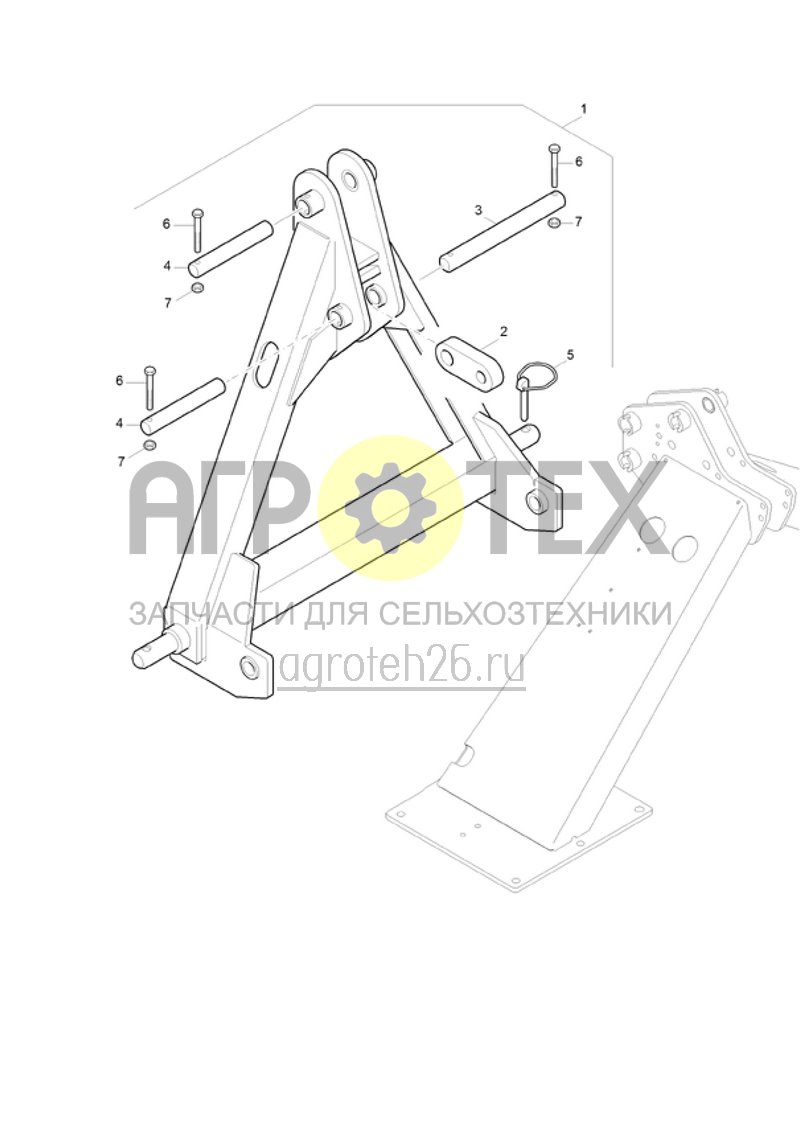 Чертеж  (RUS)Adapterrahmen Kat. IV (ETB-021845) 