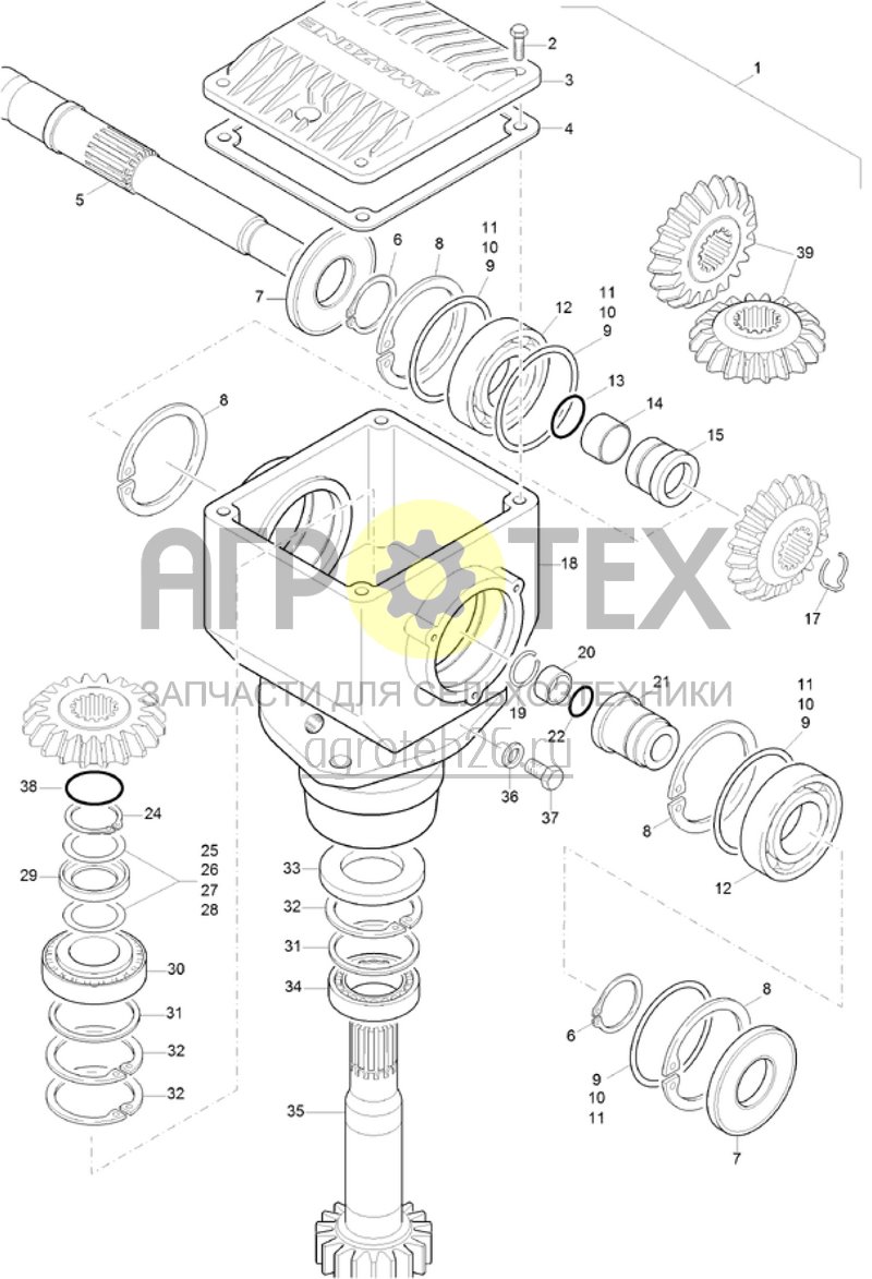  (RUS)Getriebe (ETB-021937)  (№32 на схеме)