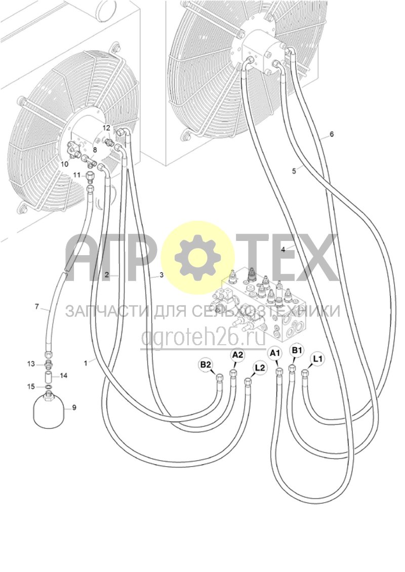 Чертеж  (RUS)Antrieb K?hlermotoren (ETB-021988) 