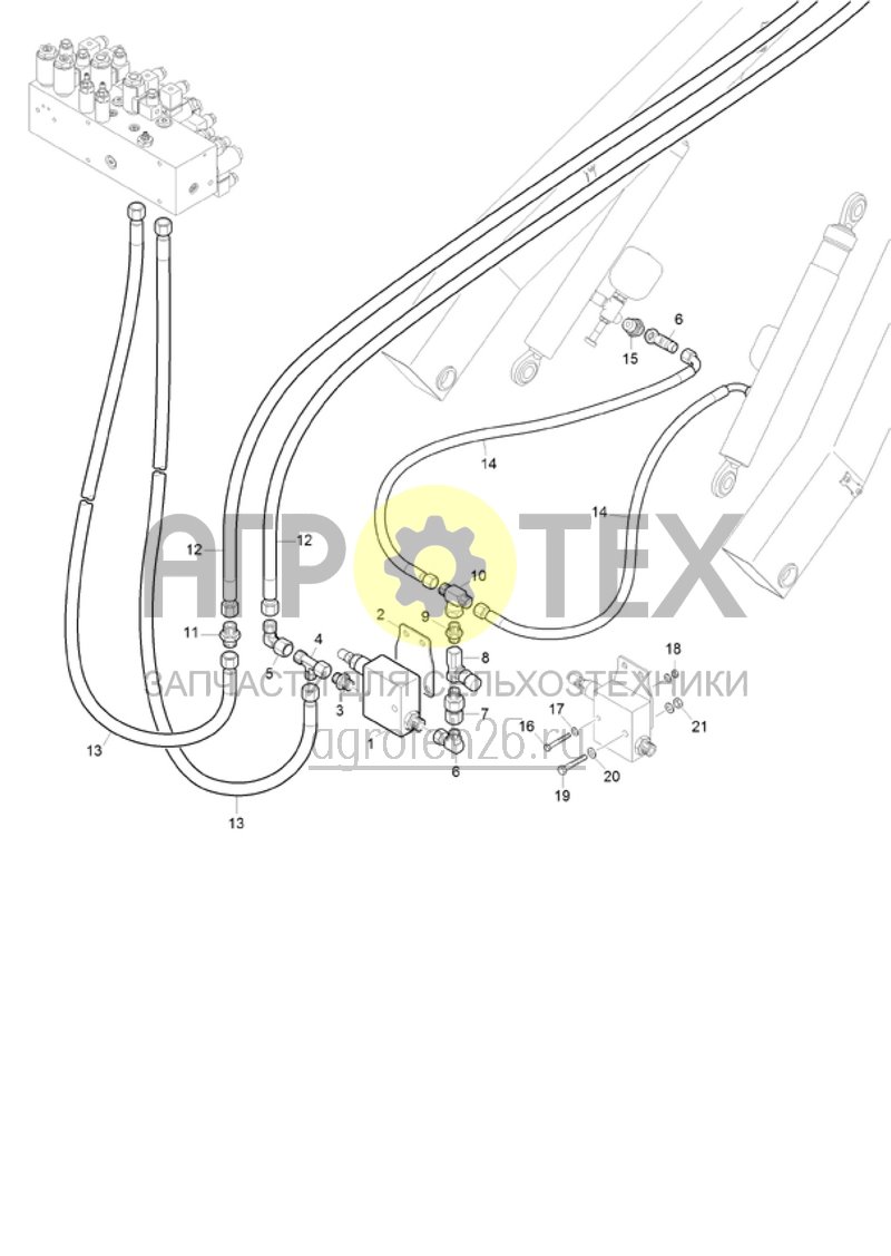  (RUS)Parallelogramm -- Hydraulik (ETB-022025)  (№11 на схеме)