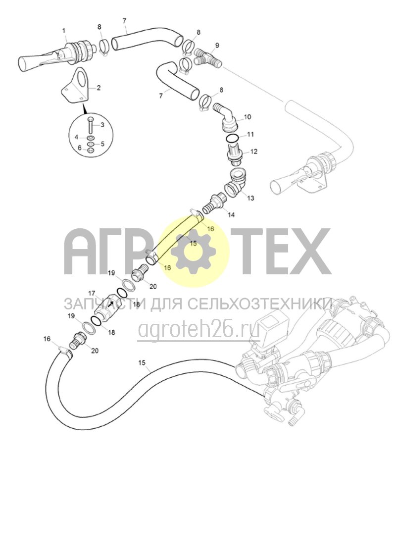 Чертеж  (RUS)Hochleistungsfl?ssigd?ngung Rohrd?se (ETB-022063) 