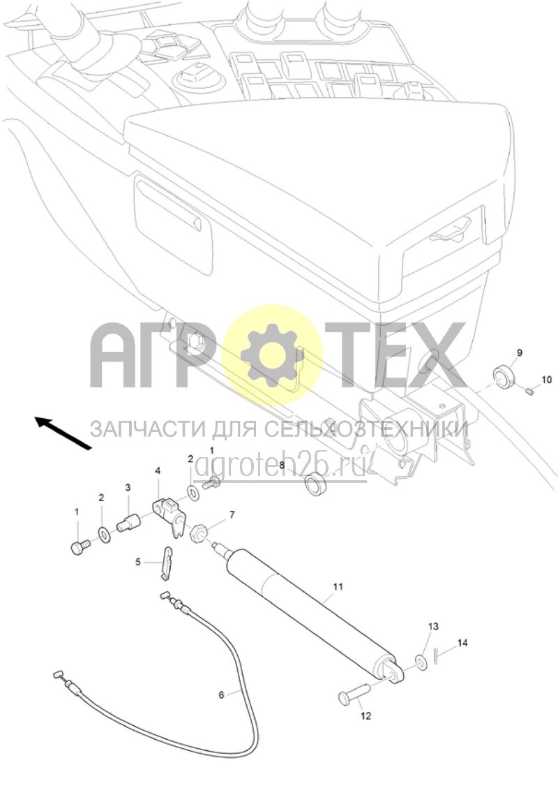  (RUS)Bedienpult Lagerung (ETB-022144)  (№11 на схеме)