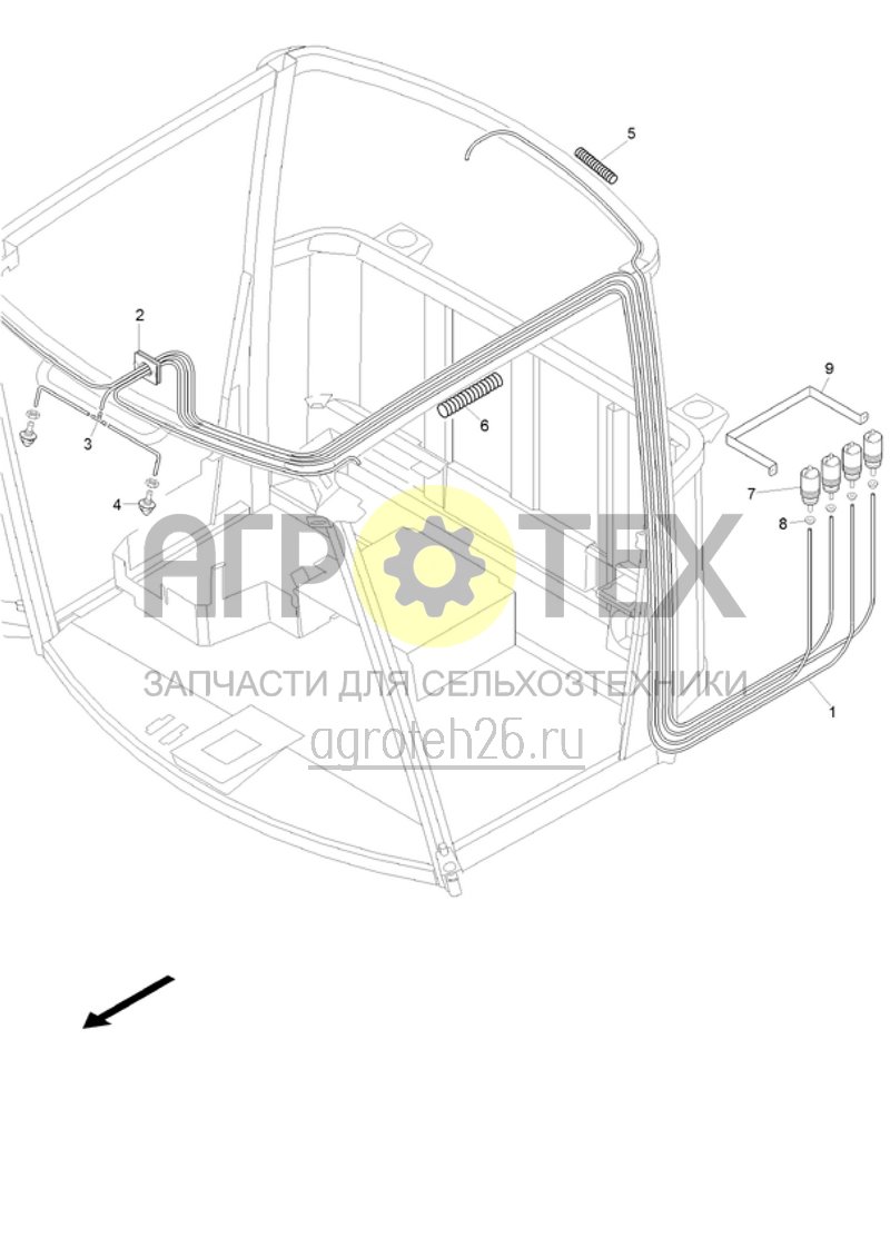 Чертеж  (RUS)Scheibenwischeranlage (ETB-022147) 