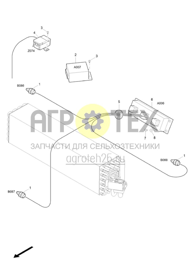  (RUS)Klimaautomatik (ETB-022156)  (№6 на схеме)