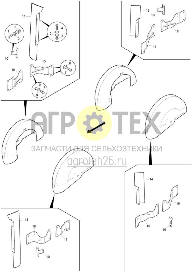  Комплект для подсолнечника (2) (ETB-022163)  (№18 на схеме)