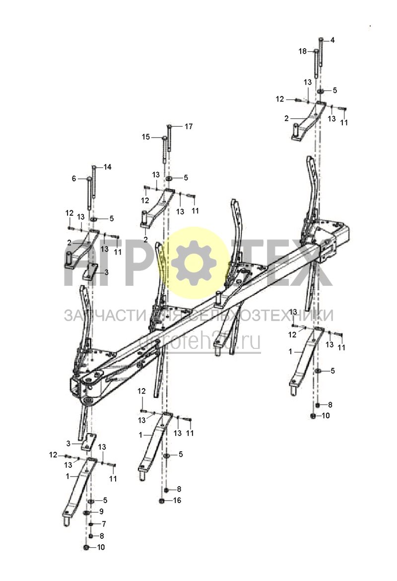 Чертеж  (RUS)Sechschafthalter f?r Scheibensech 500, XM-, XMS-, XS-SS Standard (ETB-022201) 