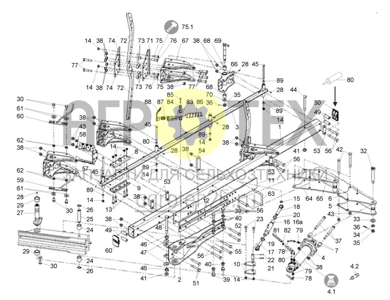 Чертеж  (RUS)Hinterpflug XM (bis 4-scharig) / (C18) (2) (ETB-022262) 