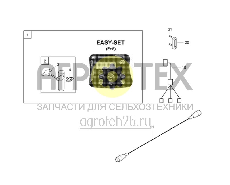 Чертеж  (RUS)Terminalpaket EASYSET E+S (ETB-022347) 
