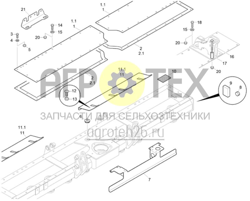 Чертеж  (RUS)Rahmenteile (2) (ETB-022362) 