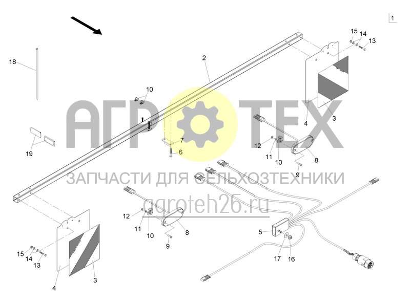  Освещение для движения по дороге Citan 12001-C / 15001-C (1) (ETB-022479)  (№7 на схеме)