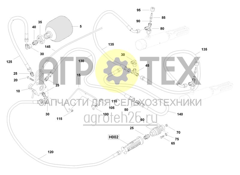 Чертеж  Гидравлическая тормозная система Citan 12001/15001 8000L (ETB-022492) 