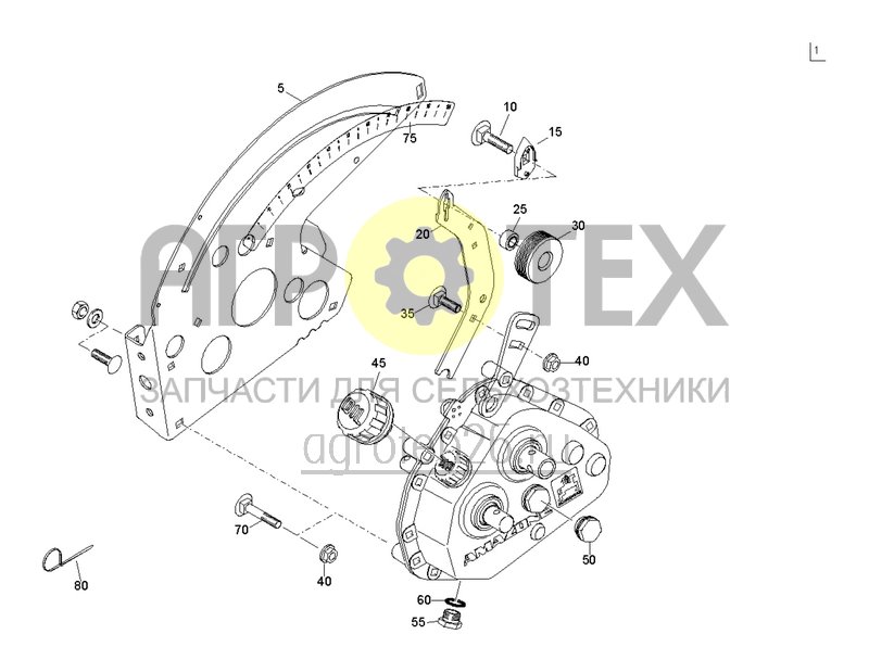 Чертеж  Подающая линия 12001-15001-C/ бесступенчатый редуктор (ETB-022548) 