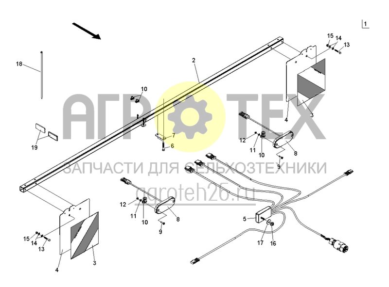 Чертеж  Освещение для движения по дорогам Condor 12001-C/15001-C (1) (ETB-022561) 