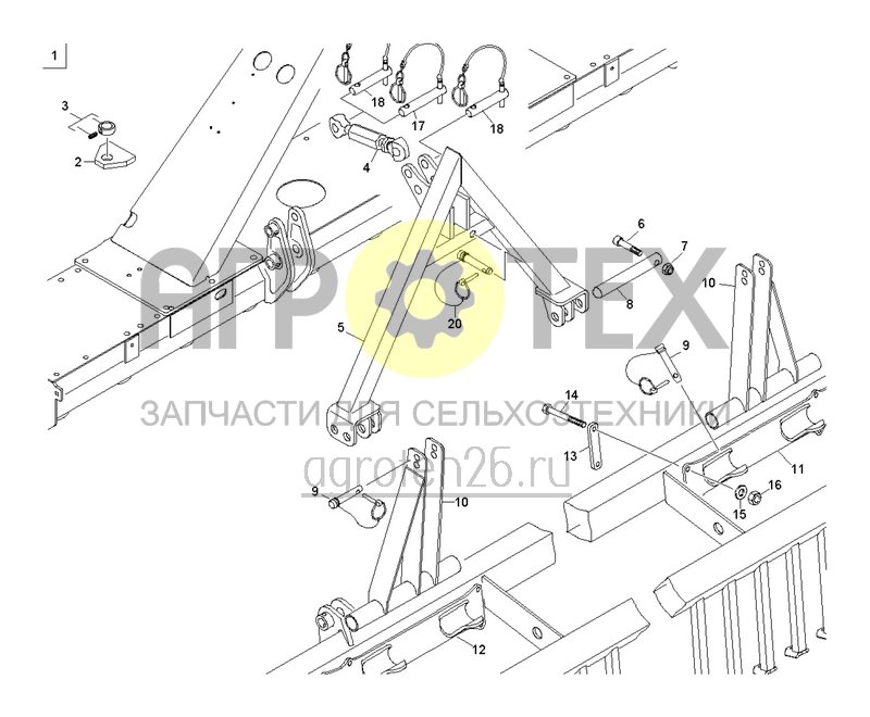  (RUS)Kupplungsteile PW 600 / KW 580 (ETB-022600)  (№3 на схеме)