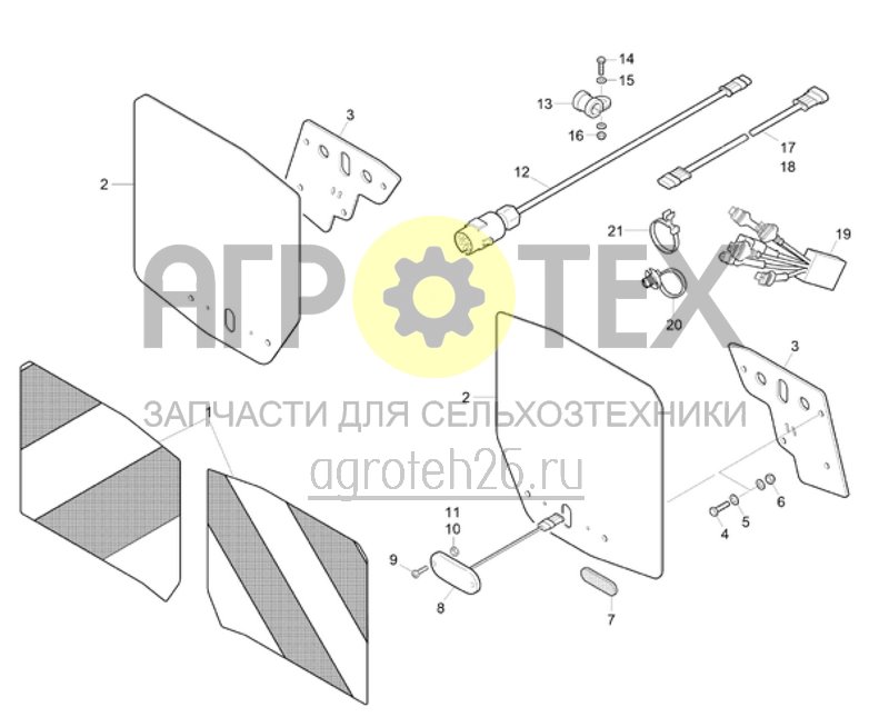 Чертеж  Переднее освещение (ETB-022612) 