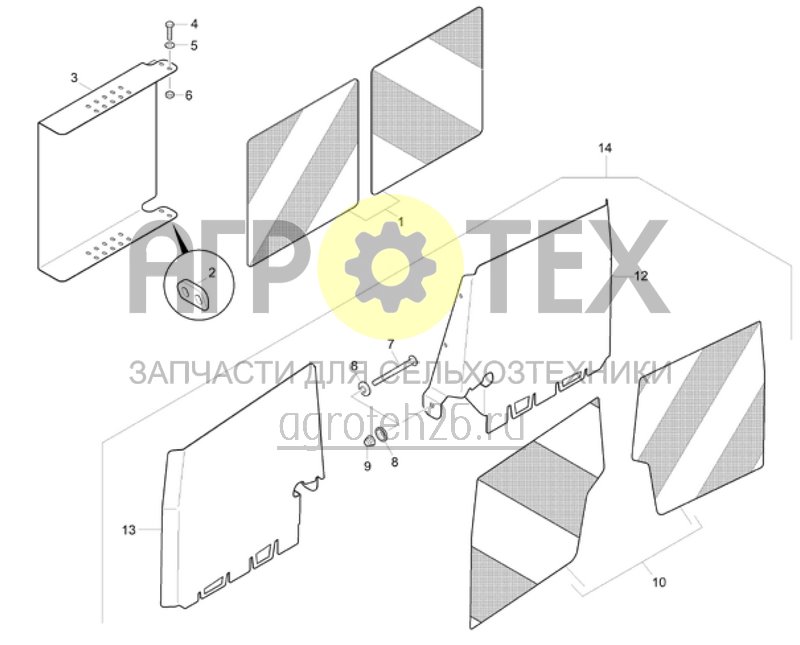 Чертеж  (RUS)Frankreich Kit Beleuchtung (ETB-022616) 