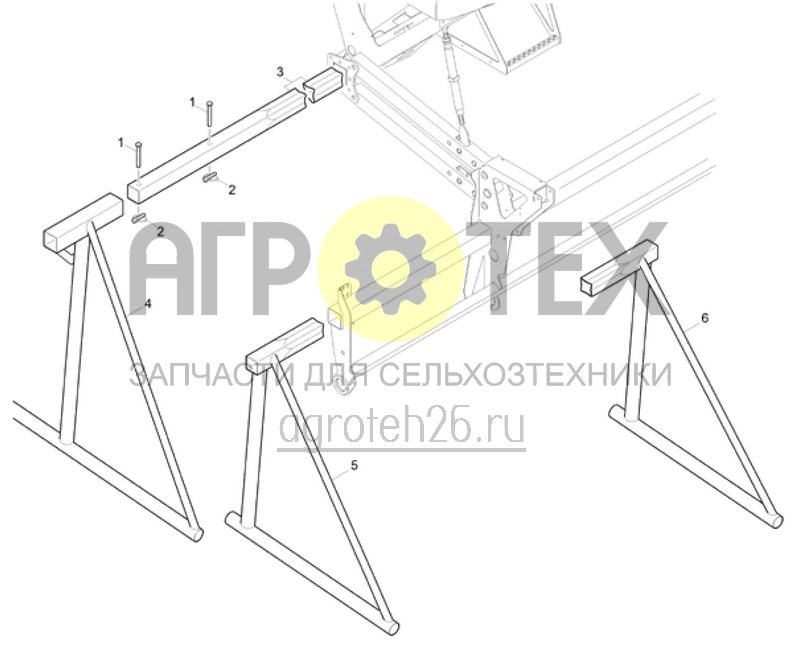 Чертеж  (RUS)Abstellst?tzen AD-P 3501, 4001 (ETB-022628) 