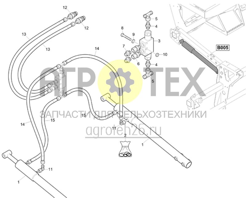 Чертеж  (RUS)Hydraulischer Scharaushub (ETB-022689) 