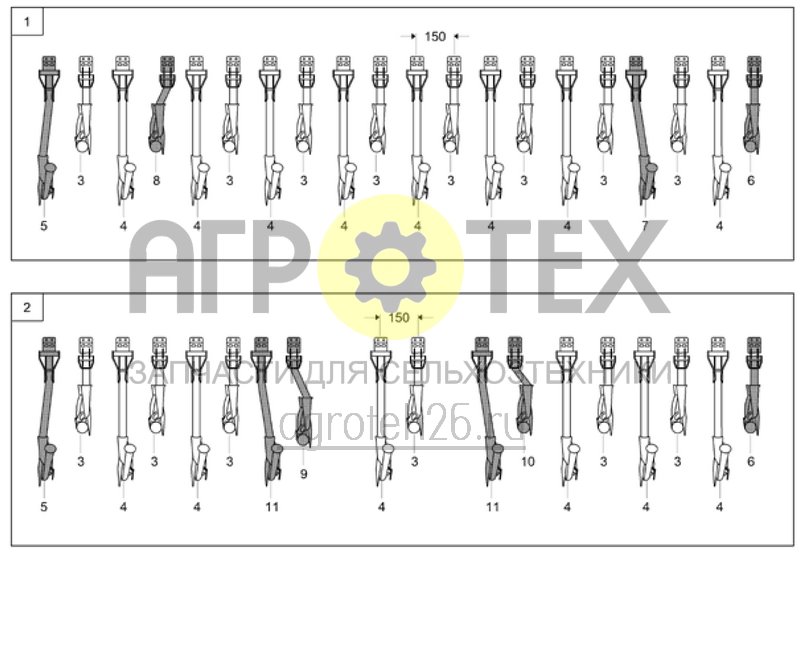 Чертеж  (RUS)?bersicht / RoTeC-Control-Schar 150mm (1) (ETB-022697) 