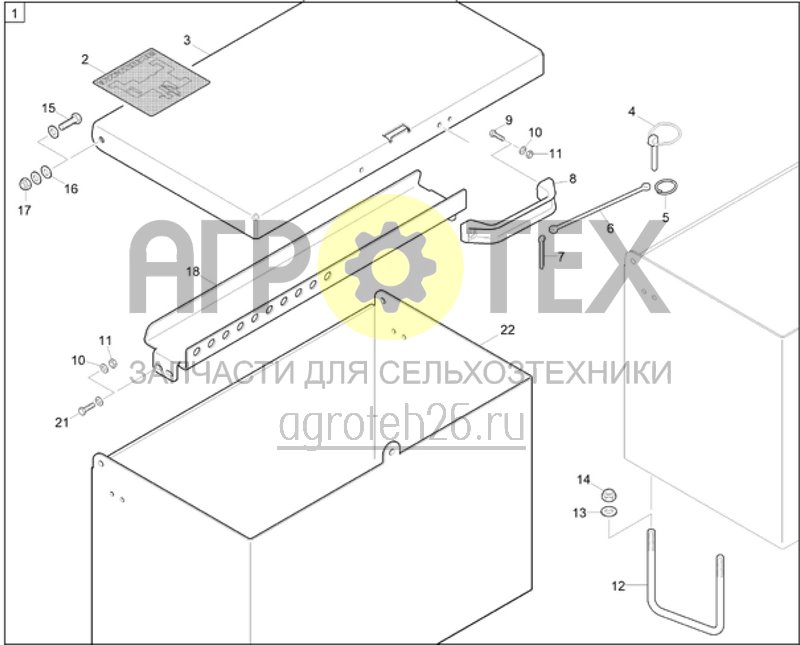 Чертеж  Ящик для транспортировки (ETB-022861) 