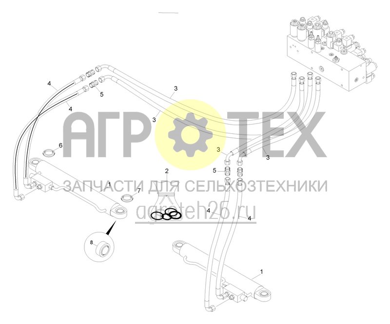  Ходовая часть для Pantera Standard / Pantera+ (6) (ETB-023047)  (№7 на схеме)