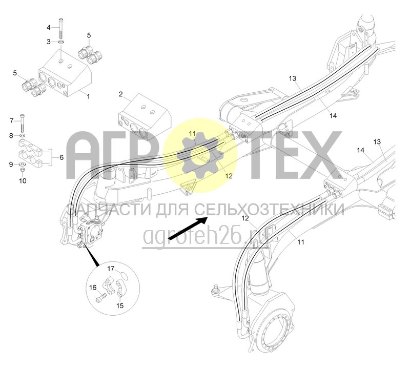 Чертеж  Ходовая часть для Pantera Standard / Pantera+ (7) (ETB-023048) 