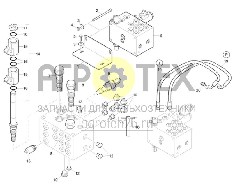 Чертеж  Ходовая часть для Pantera H Standard / Pantera H+ (5) (ETB-023060) 