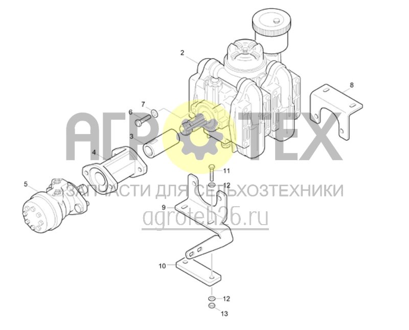 Чертеж  Насос чистой воды CP II (ETB-023113) 