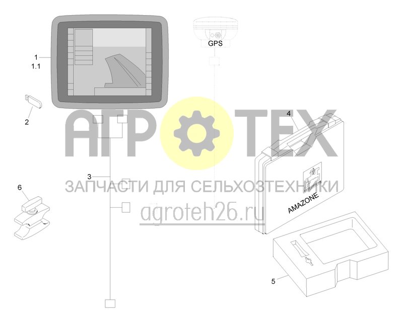 Чертеж  Пакет терминала AmaPad 1 (ETB-023125) 