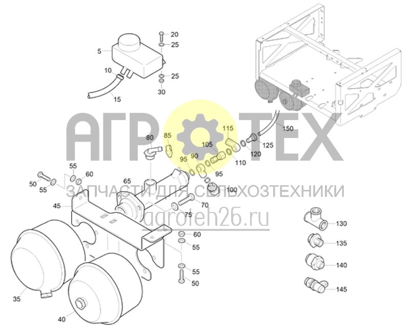  Пневматический модуль (4) (ETB-023171)  (№140 на схеме)