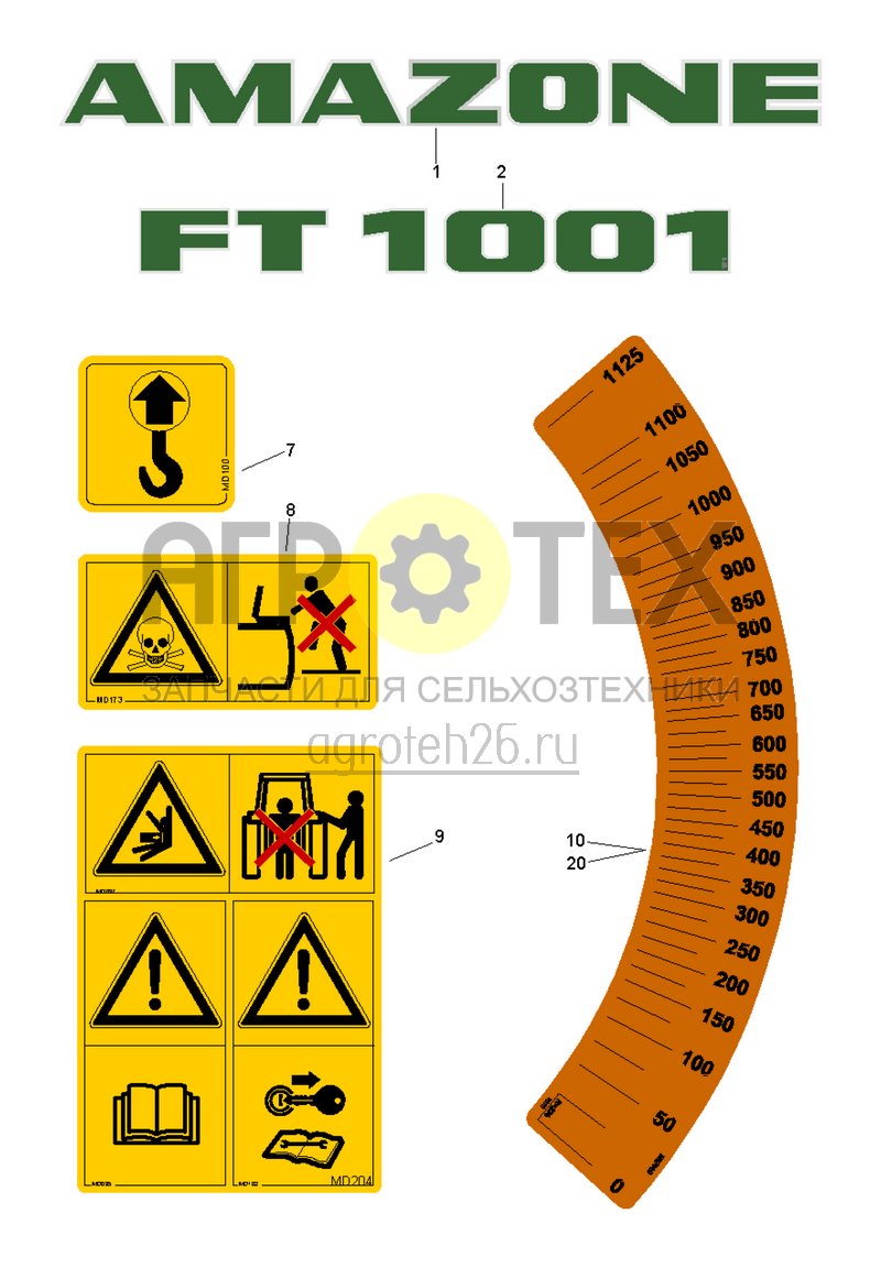 Чертеж  Наклейки FT1001 (1) (ETB-023241) 