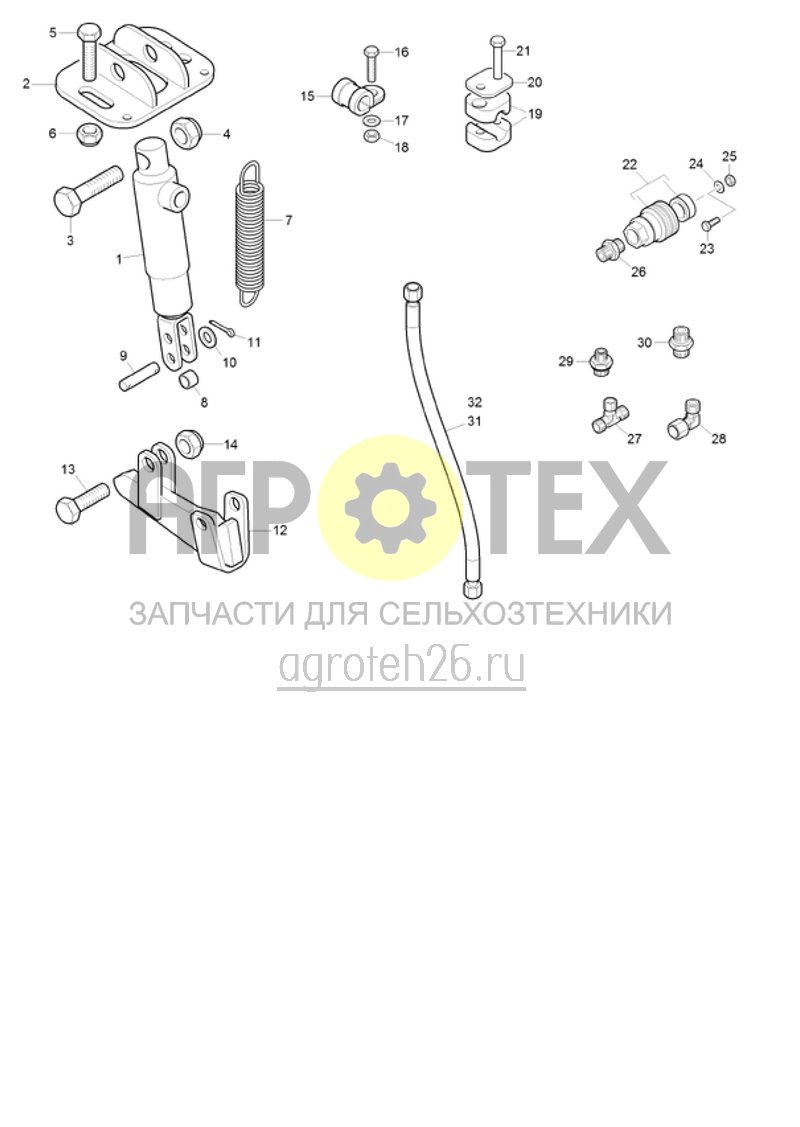 Чертеж  (RUS)Hydraulische Bremse (ETB-023313) 