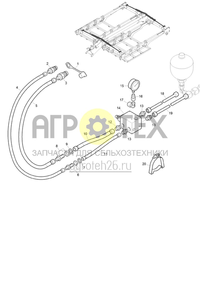  (RUS)Klapphydraulik (2) (ETB-023316)  (№13 на схеме)