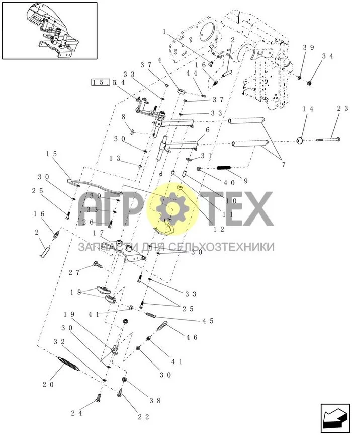 15.19 - TWINE ARM PIVOT, FRANCE, PRIOR TO P.I.N. HBJ039346 (№34 на схеме)