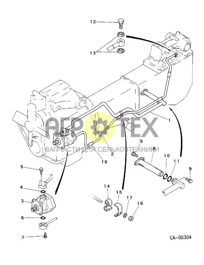 10-01 - HYDRAULICS, HYDRAULIC SUPPLY, 234 WITH GEAR DRIVE TRANSMISSION (№5 на схеме)