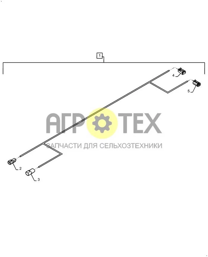 55.516.AO[01] - WIRE HARNESS HYDRAULIC DOWN PRESSURE ; (Var) P45C12ED, P45D12ED, P45E12ED, P45F12ED, P45G12ED, P45H12ED, P55A12ED, P55B12ED, P55C12ED (№2 на схеме)