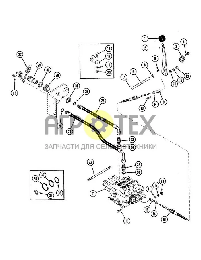 8-286 - REMOTE HYDRAULIC ATTACHMENT, THIRD CIRCUIT, P.I.N. 8860450 & AFTER (№13 на схеме)