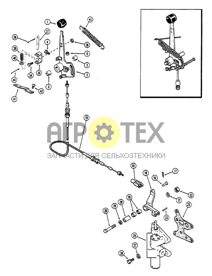 152 - PTO CONTROL LINKAGE (№36 на схеме)