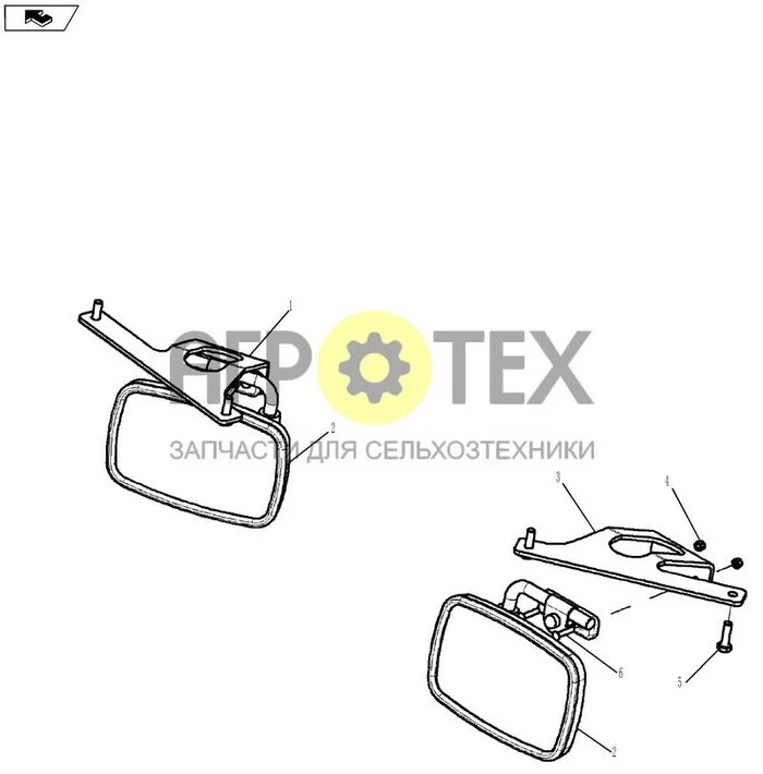 09-41A - REAR VIEW MIRROR (№5 на схеме)